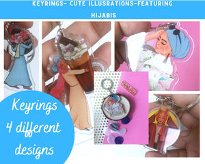 Keyrings- Featuring Hijabis