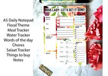 Load image into Gallery viewer, Notepads/Daily planner- For muslimahs with salaat tracker- Muslim girls- Hijabis